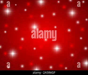 Fond brillant argent de Noël avec des flocons et des étoiles Illustration de Vecteur