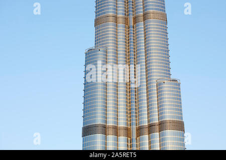 Détail de la Burj Khalifa, Dubai, Émirats Arabes Unis Banque D'Images