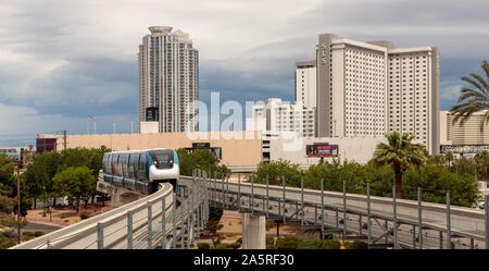 Voir l'approche de l'hôtel Westgate train monorail Station du nord Banque D'Images