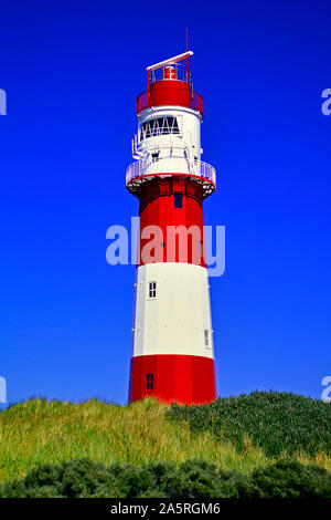 Der elektrische Leuchtturm von der Insel Borkum, Ostfriesische Inseln, Niedersachsen, Bundesrepublik Deutschland Banque D'Images