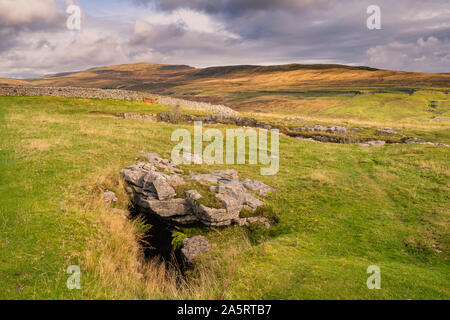 Kingsdale est sur le côté ouest de la Dales National Park et se trouve dans le Yorkshire du Nord et de la région de Cumbria. Cette Dale offre une vue magnifique de Whernside sur Banque D'Images