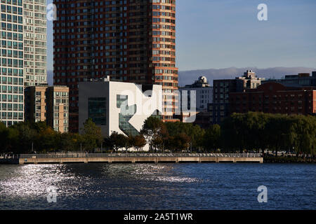 Hunters Point bibliothèque communautaire, conçu par Steven Holl Architects Banque D'Images