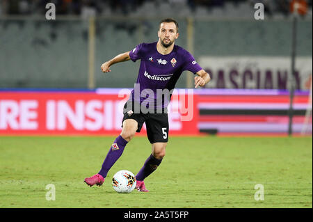 Le milieu de terrain de la Fiorentina Milan Badelj durant la Fiorentina vs Sampdoria, Firenze, Italie, 25 Sep 2019, Serie A italienne de football championnat de football hommes Banque D'Images