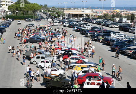 Voiture de collection, voiture d'époque, anciens, ride, Cruising, corso, route, voyage, ferra gosta, ferra gosto, ville, Bibione, Venise, Venise, Italie Banque D'Images