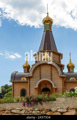 L'Église orthodoxe russe de San Miguel Arcangel, près de la ville de Altea près d'Alicante, sur la Costa Blanca, Espagne. Banque D'Images