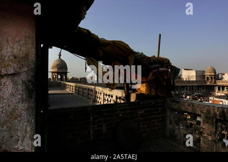 KHARI BAOLI DELHI - LE PLUS IMPORTANT DE L'Asie des épices EN GROS-marché situé dans la vieille ville de Delhi. Banque D'Images