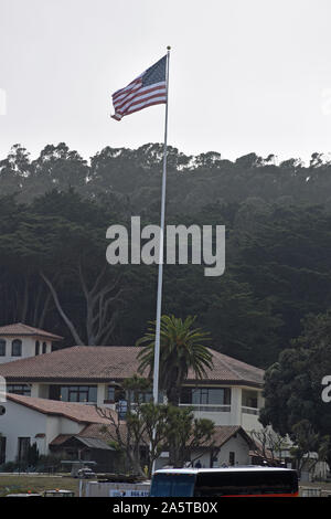 Drapeau USA à San Francisco Banque D'Images