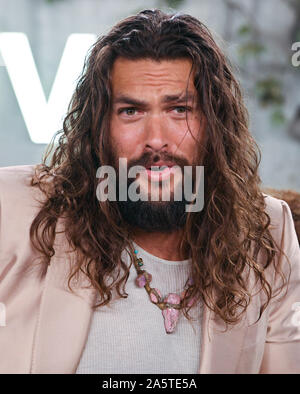 19 octobre 2019, Westwood, Californie, États-Unis : 21 octobre 2019 - Westwood, Californie - Jason Momoa. Première mondiale de ''See'' d'Apple TV+ au Fox Village Theater. Crédit photo : Billy Bennight/AdMedia Banque D'Images