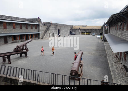 Citadelle de Port Louis Maurice ; aka Citadel Fort Adélaïde, une forteresse espagnole du 16ème siècle modifié ultérieurement par les français au 17e siècle. Banque D'Images