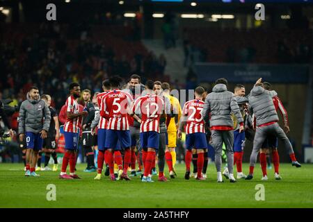 Madrid, Espagne. 22 octobre, 2019. Au cours de MATCH ATLETICO DE MADRID CONTRE BAYER LEVERKUSEN AU STADE METROPOLITANO DE WANDA. Mardi, 22 octobre 2019 Credit : CORDON PRESS/Alamy Live News Banque D'Images