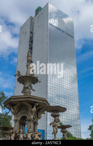 Centre de Manaus, capitale de l'Etat brésilien le plus important de l'Amazonie, Brésil, Amérique Latine Banque D'Images