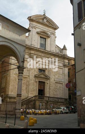 Sienne / Italy-September 2019 21 : vue panoramique de San Martino (église Saint Martin) Banque D'Images