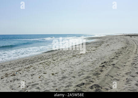 Célèbre plage de Possidi, péninsule de Kassandra, Chalcidique, Macédoine Centrale, Grèce Banque D'Images