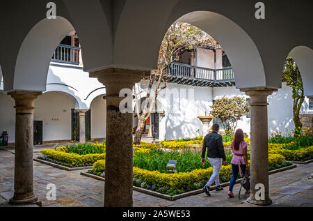 Cour de Museo Casa de Moneda ou musée Casa de la Moneda, Bogota, Colombie Banque D'Images