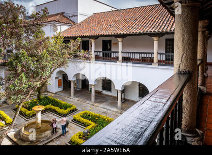 Cour de Museo Casa de Moneda ou musée Casa de la Moneda, Bogota, Colombie Banque D'Images