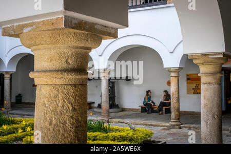 Cour de Museo Casa de Moneda ou musée Casa de la Moneda, Bogota, Colombie Banque D'Images