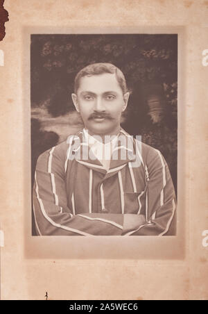 Noble indienne de cricket et Ranjitsinhji (1872-1933) Capitaine et batteur de Cambridge star pour Sussex et l'Angleterre Banque D'Images