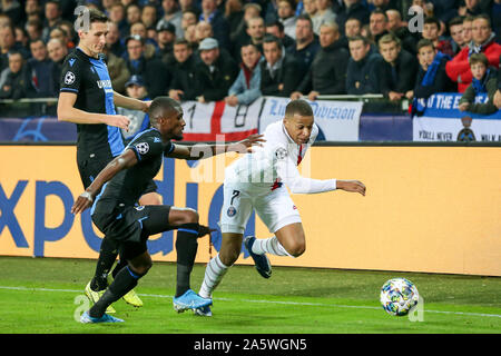 22 octobre 2019 Brugge, Belgium Soccer Club Brugge v PSG , Ligue des Champions , Kylian Mbappe de Paris Saint Germain Banque D'Images