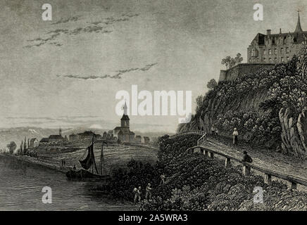 Remagen et St Apollinarisberg, Allemagne, vers 1832 Banque D'Images