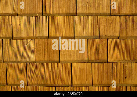 Background et texture de bardeaux de bois Banque D'Images