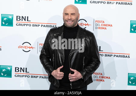 Rome, Italie. 22 octobre, 2019. John Travolta assiste à la photocall lors de la 14ème Festival du Film de Rome à Rome. Credit : SOPA/Alamy Images Limited Live News Banque D'Images