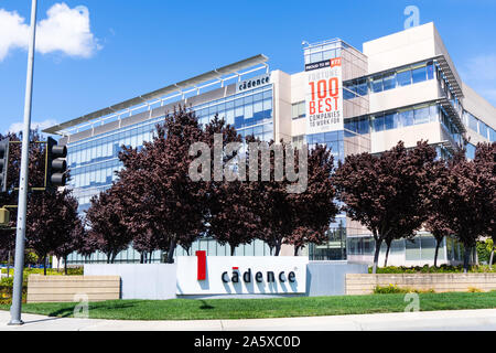 Oct 9, 2019 San Jose / CA / USA - campus de cadence dans la Silicon Valley, Cadence Design Systems, Inc. est une multinationale américaine de conception électronique automa Banque D'Images