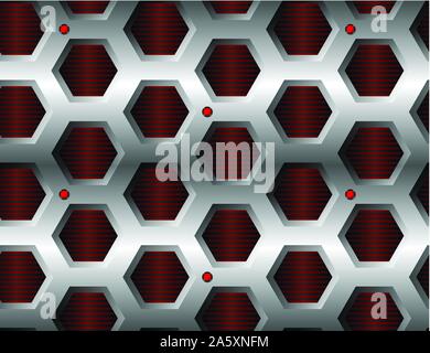 Un modèle hexagonal Illustration de Vecteur