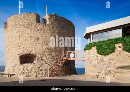 L'ancienne citadelle, forteresse d'artillerie de Saint-Tropez, Departement Var, à la Cote d'Azur, Provence, Sud de France, France Banque D'Images