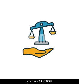 L'évaluation des risques icon set. Quatre éléments dans diférents styles à partir d'icônes de l'assurance collection. L'évaluation du risque créatif rempli d'icônes de couleur, Contours, Illustration de Vecteur