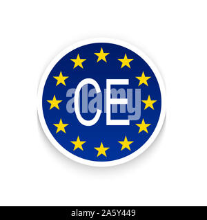 L'emblème de l'Europe c e Banque D'Images