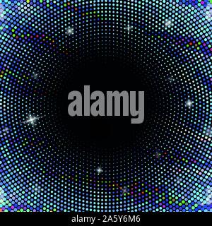 Résumé fond avec les cercles en pointillés Illustration de Vecteur