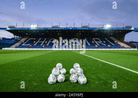 22 octobre 2019, Hillsborough, Sheffield, Angleterre ; Sky Bet Championship, Sheffield Wednesday v Stoke City : Vue générale Hillsborough.Credit : Dean Williams/News Images Banque D'Images