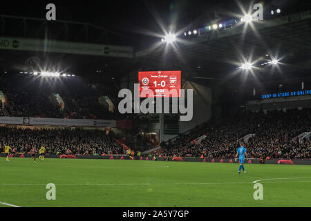 21e Octobre 2019, Bramall Lane, Sheffield, Angleterre, Premier League, Arsenal v Sheffield United : Sheffield United a battu Arsenal 1-0 Crédit : Mark Cosgrove/News Images Banque D'Images