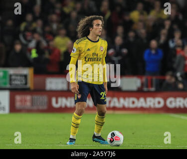 21e Octobre 2019, Bramall Lane, Sheffield, Angleterre, Premier League, Arsenal v Sheffield United : Matteo Guendouzi (29) d'Arsenal avec le ballon Crédit : Mark Cosgrove/News Images Banque D'Images