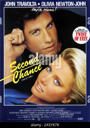 Deux d'un an : 1983 USA Réalisateur : John Herzfeld John Travolta, Olivia Newton-John Poster (Fr) Banque D'Images