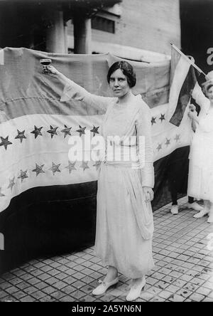 Alice Paul 1850. Le réformateur social et féministe américaine, née dans une famille Quaker dans Moorestown, New Jersey. Elle a consacré toute sa carrière à la lutte pour l'égalité des droits pour les femmes. Banque D'Images