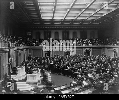 Impression photographique de la cérémonie d'ouverture du 59e Congrès des États-Unis. Photographié par Frances Benjamin Johnston (1864-1952). Datée 1906 Banque D'Images