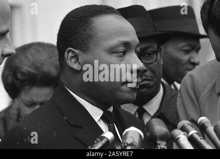 Martin Luther King, (1929-1968) était un pasteur baptiste américain, activiste, humanitaire et leader dans le mouvement des droits civils afro-américain. Banque D'Images