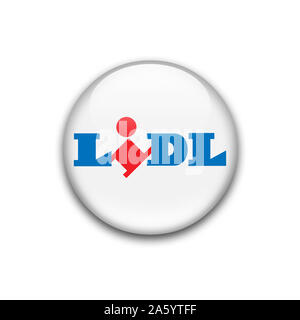 Logo de Lidl Banque D'Images