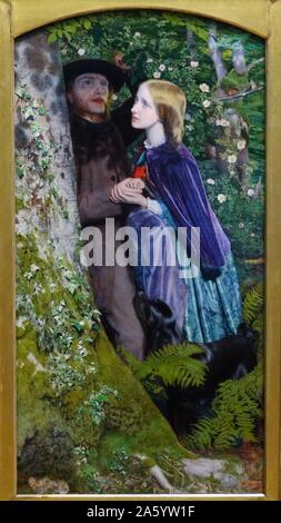 La longue expérience d'Arthur Hughes (1832-1915) peintre et illustrateur anglais associé à la Fraternité préraphaélite. Datée 1859 Banque D'Images