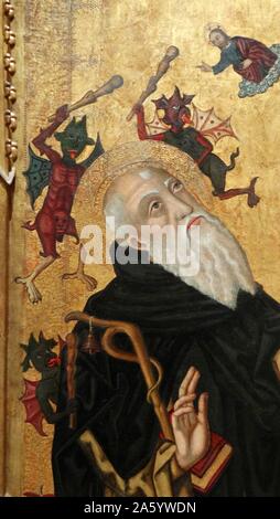 Saint Antoine l'Abbé tourmenté par des démons par Joan Desí (1481-1520) peintre espagnol. En date du 16e siècle Banque D'Images