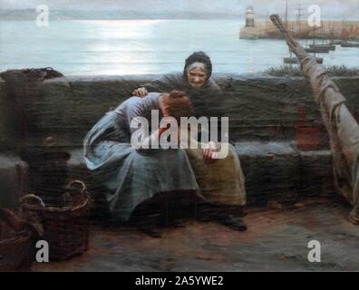 Matin jamais porté jusqu'en soirée, mais certains n'coeur briser par Walter Langley (1852-1922) peintre français et fondateur de l'École de Newlyn. Datée 1894 Banque D'Images