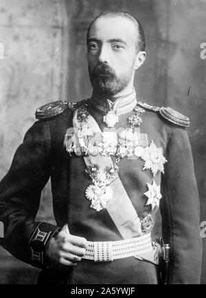 Grand Duc Michel Mikhaïlovitch de Russie (1861 - 1929) était un fils de Grand Duc Michel Nikolaïevitch de Russie et un petit-fils du Tsar Nicolas Ier de Russie. 1910 Banque D'Images