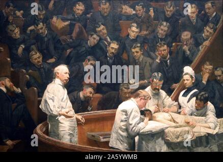 L'Agnew Clinic, ou, la clinique du Dr Agnew, 1889 est une peinture à l'huile par l'artiste américain Thomas Eakins, 1844-1916. Il a été chargé d'honneur anatomiste et chirurgien David Hayes Agnew, sur sa retraite de l'enseignement à l'Université de Pennsylvanie. Banque D'Images