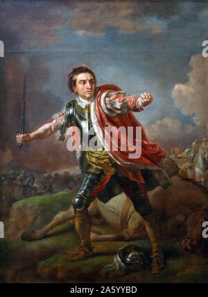 David Garrick dans "Richard III" de William Shakespeare. 1760 Huile sur toile, par Francis Hayman (environ 1708-1776) Banque D'Images