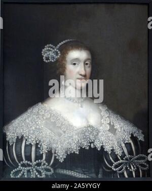 Portrait de Dame Gertrude Howard par Cornelis Janssens van Ceulen (1593-1661) peintre anglais. En date du 17e siècle Banque D'Images