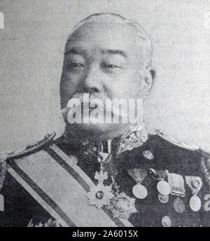 L'amiral Baron Inouye, officier de marine de la marine japonaise de 1904-1905 à la guerre russo-japonaise Banque D'Images