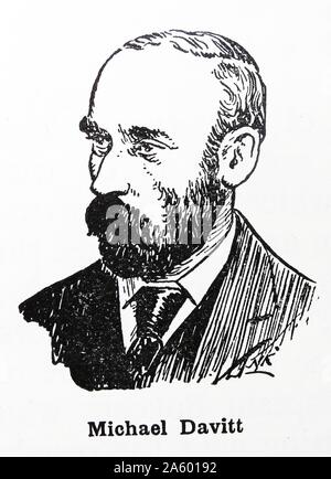 Michael Davitt 1846 - 1906. Agitateur agraire et républicaine irlandaise Banque D'Images