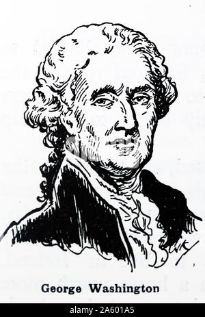 George Washington (1732 - 1799) premier président des États-Unis (1789-1997) ; Banque D'Images