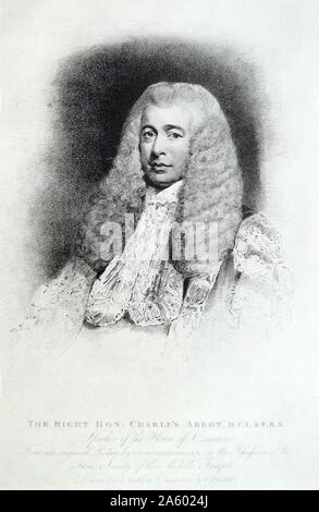 L'Abbé Charles, baron de Colchester (1757-1829) Avocat et homme d'État britannique. Le président de la Chambre des communes, 1802-1817 Banque D'Images